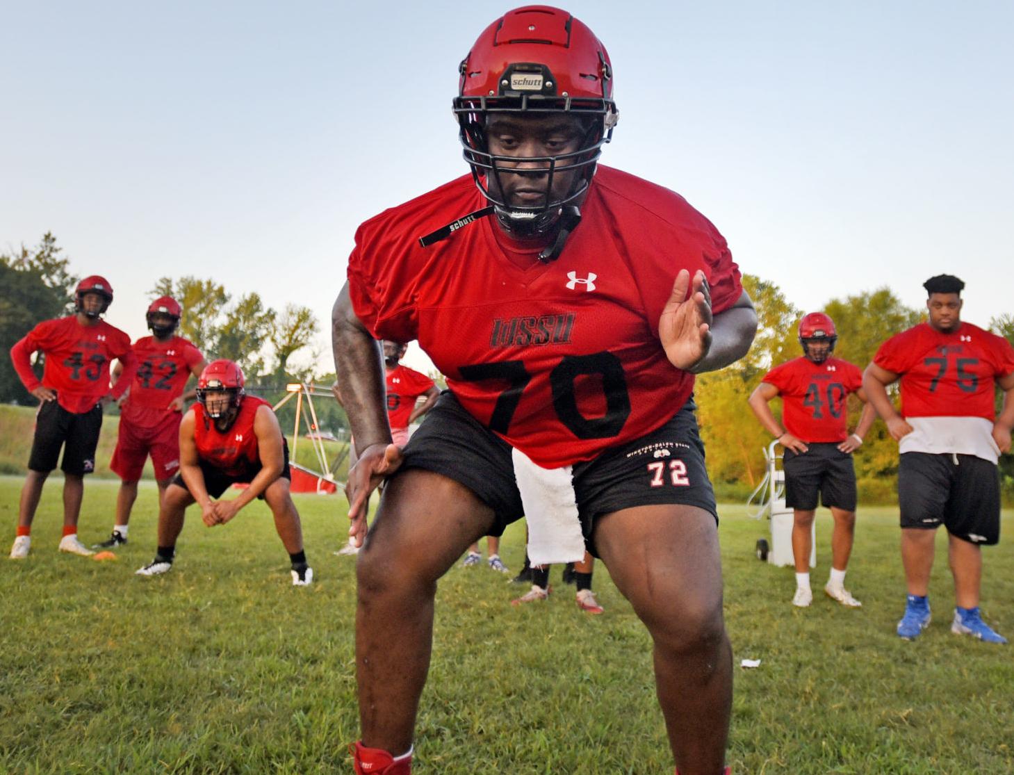 WSSU football first practice
